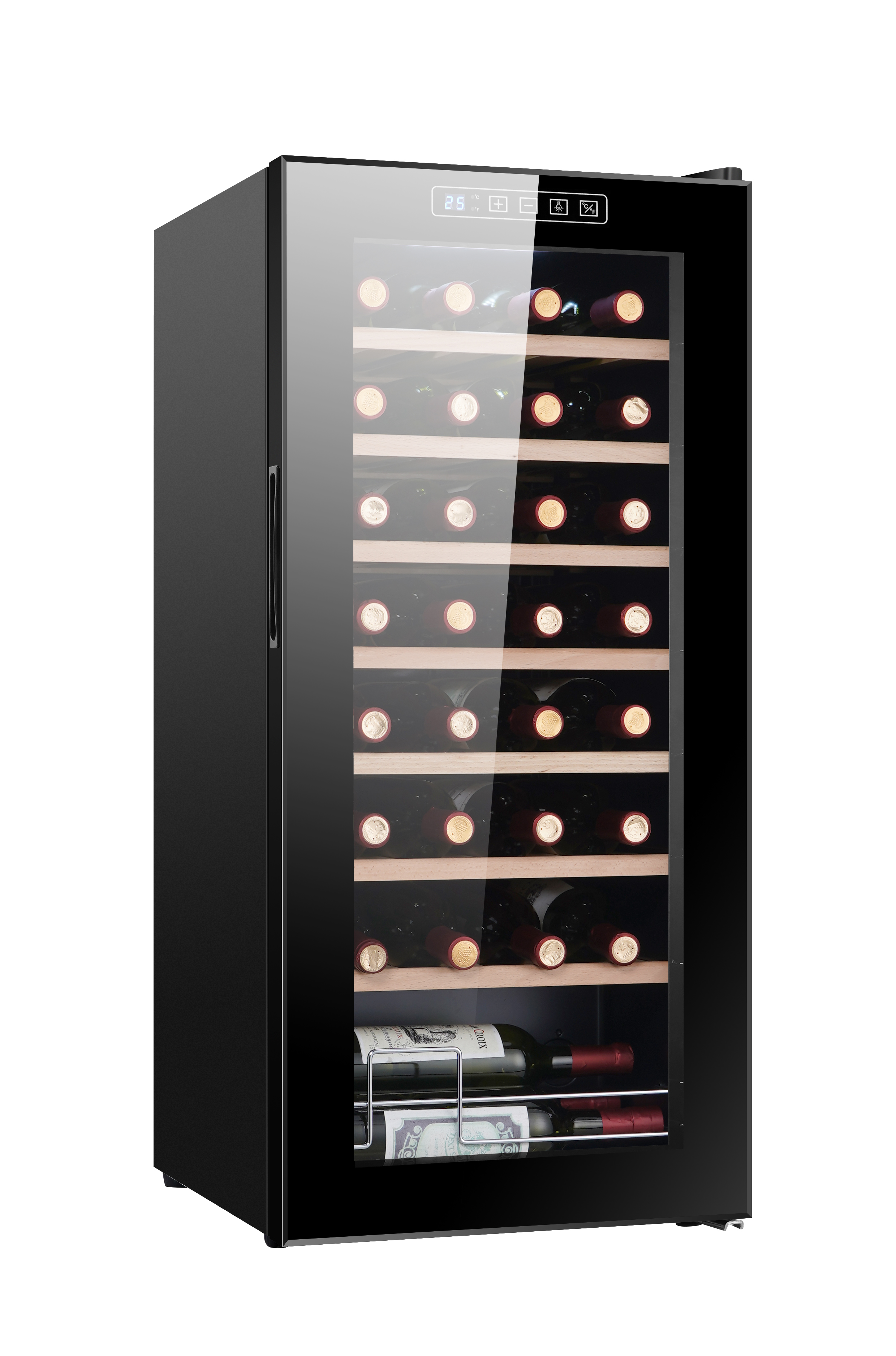 Vinkyl - Elegans | Rymlig | 32 flaskor | Kompressorkyld Vinkyl - Elegans | Rymlig | 32 flaskor | Kompressorkyld