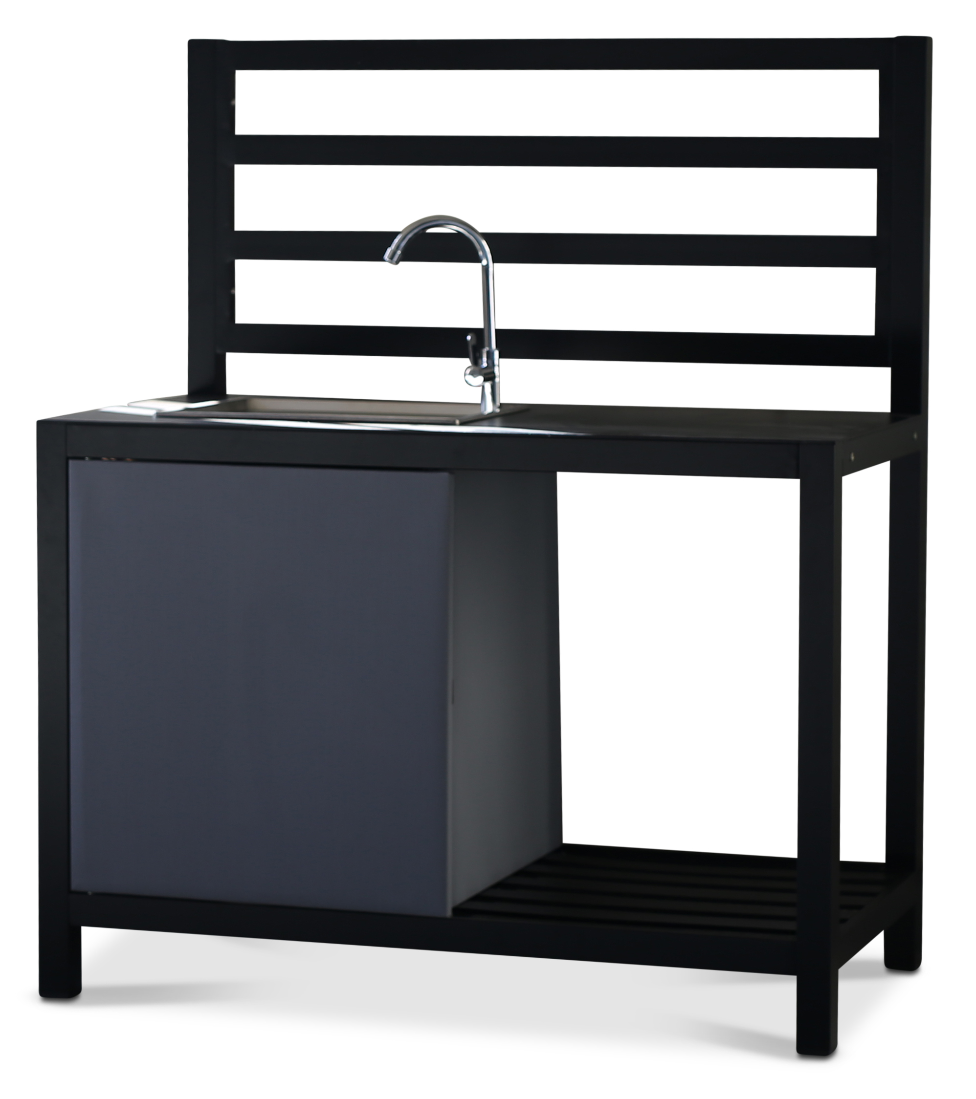 Utekök med vask i rostfritt Utekök med vask i rostfritt