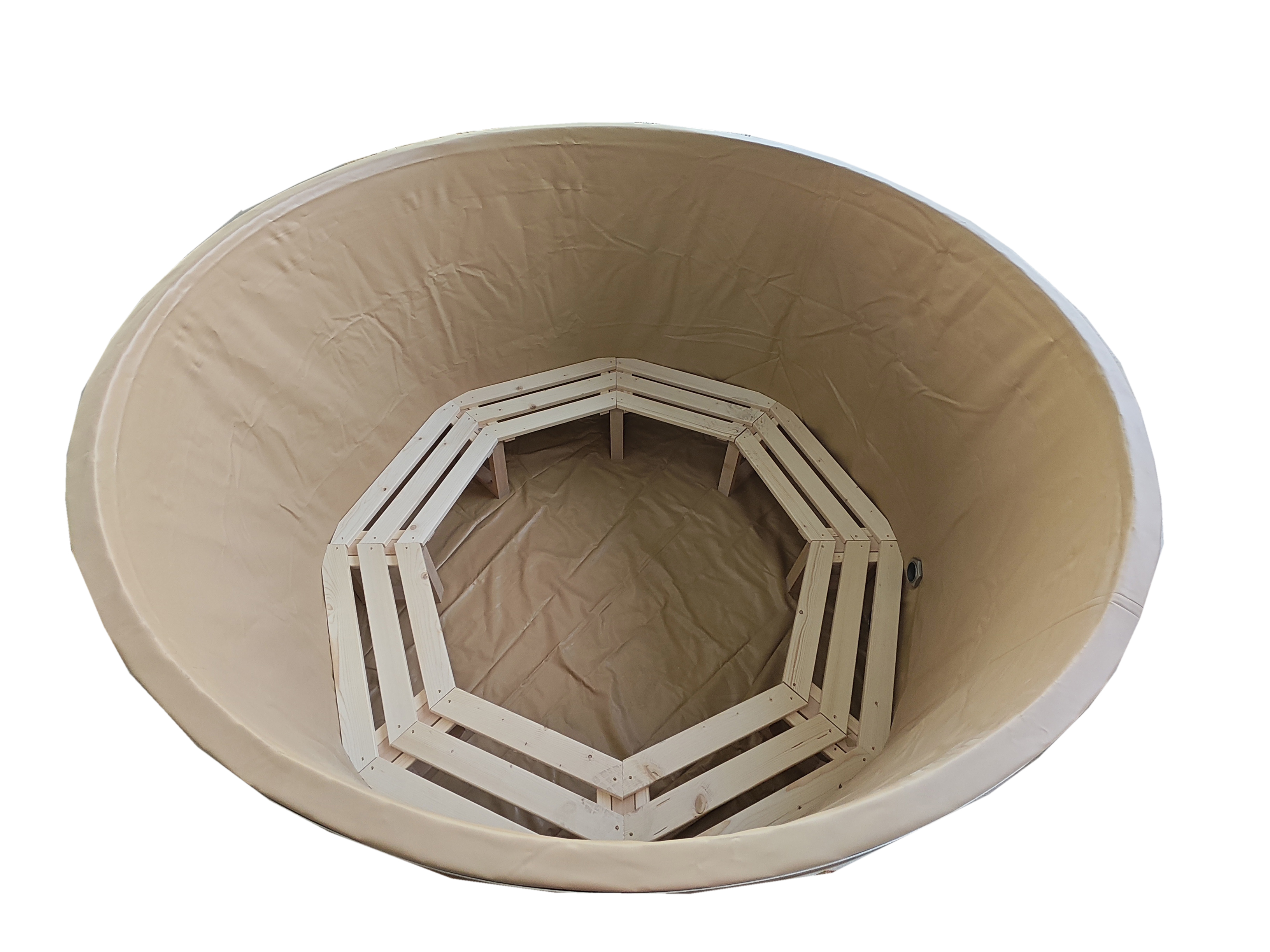 Badtunna för 4-6 personer med elduppvärmning - Ø180 cm Badtunna för 4-6 personer med elduppvärmning - Ø180 cm