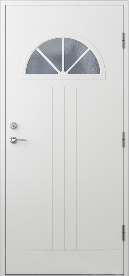 Ytterd�rr Carina - med halvm�ne f�nster + Karmhylsor