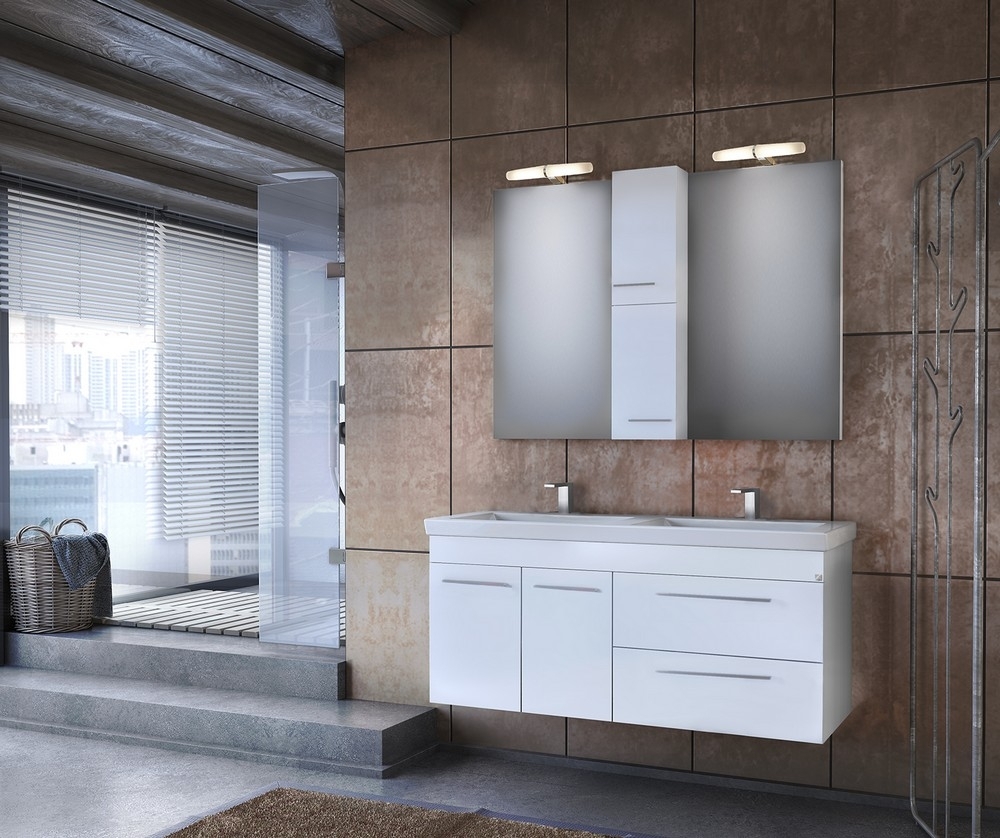 Badrumsmbler Nord Large - Vit hgglans