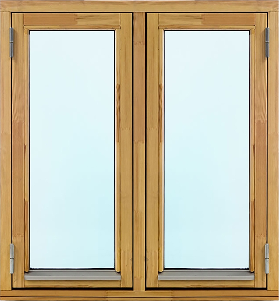 2-glasfönster Trä utåtgående - 2-Luft - Omålat - U-värde 1.3 + Karmhylsor 2-glasfönster Trä utåtgående - 2-Luft - Omålat - U-värde 1.3 + Karmhylsor