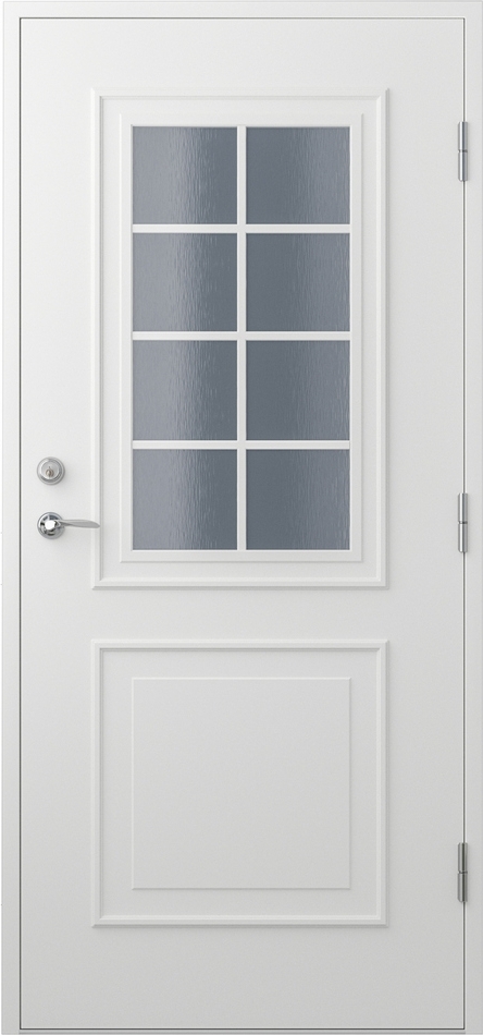 Ytterdörr Nathalie - med glas + Tryckespaket Ytterdörr Nathalie - med glas + Tryckespaket