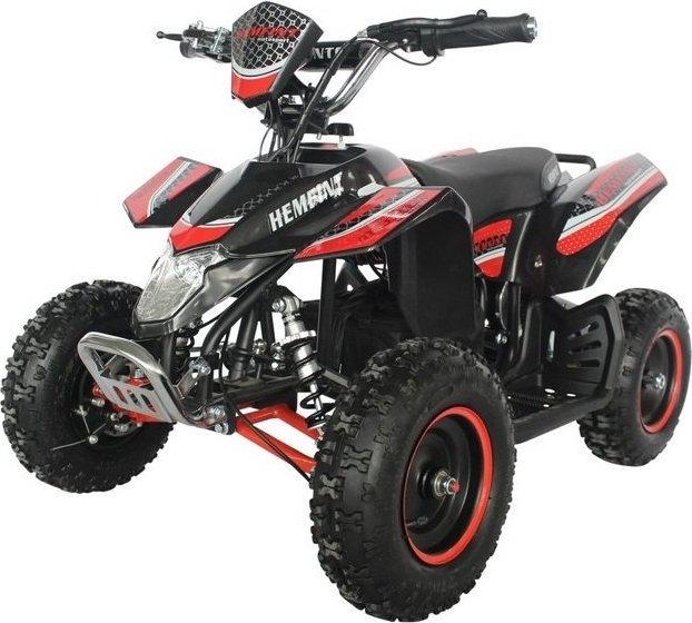 Elektrisk Fyrhjuling - Svart/röd 500W Elektrisk Fyrhjuling - Svart/röd 500W