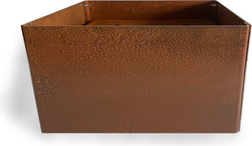Corten kruka rektangulr - 40x60x30 cm