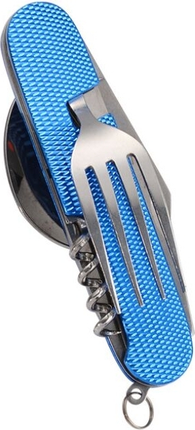 Multiverktyg för camping 6 i 1 - Blå Multiverktyg för camping 6 i 1 - Blå