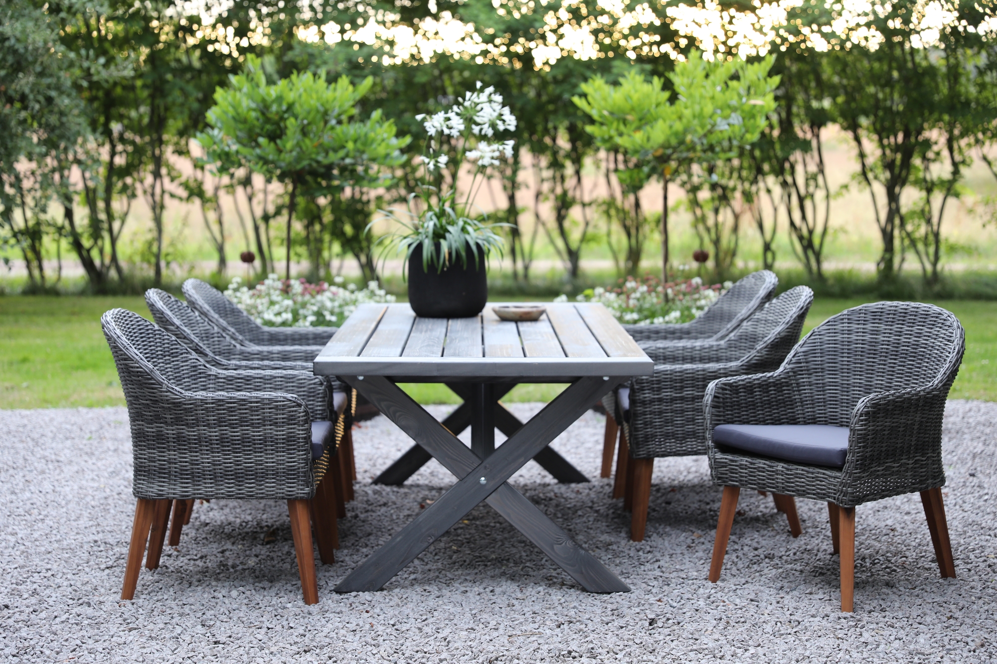 Oxford - Utemöbelgrupp 220 Grå Oxford - Utemöbelgrupp 220 Grå