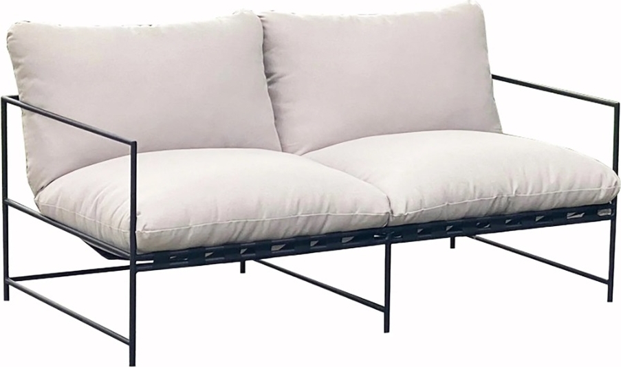 Rasp loungesoffa - Svart / Vit