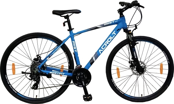 Mountainbike Hybrid Mist 700C 28\\\" - Blå/svart Mountainbike Hybrid Mist 700C 28\\\" - Blå/svart