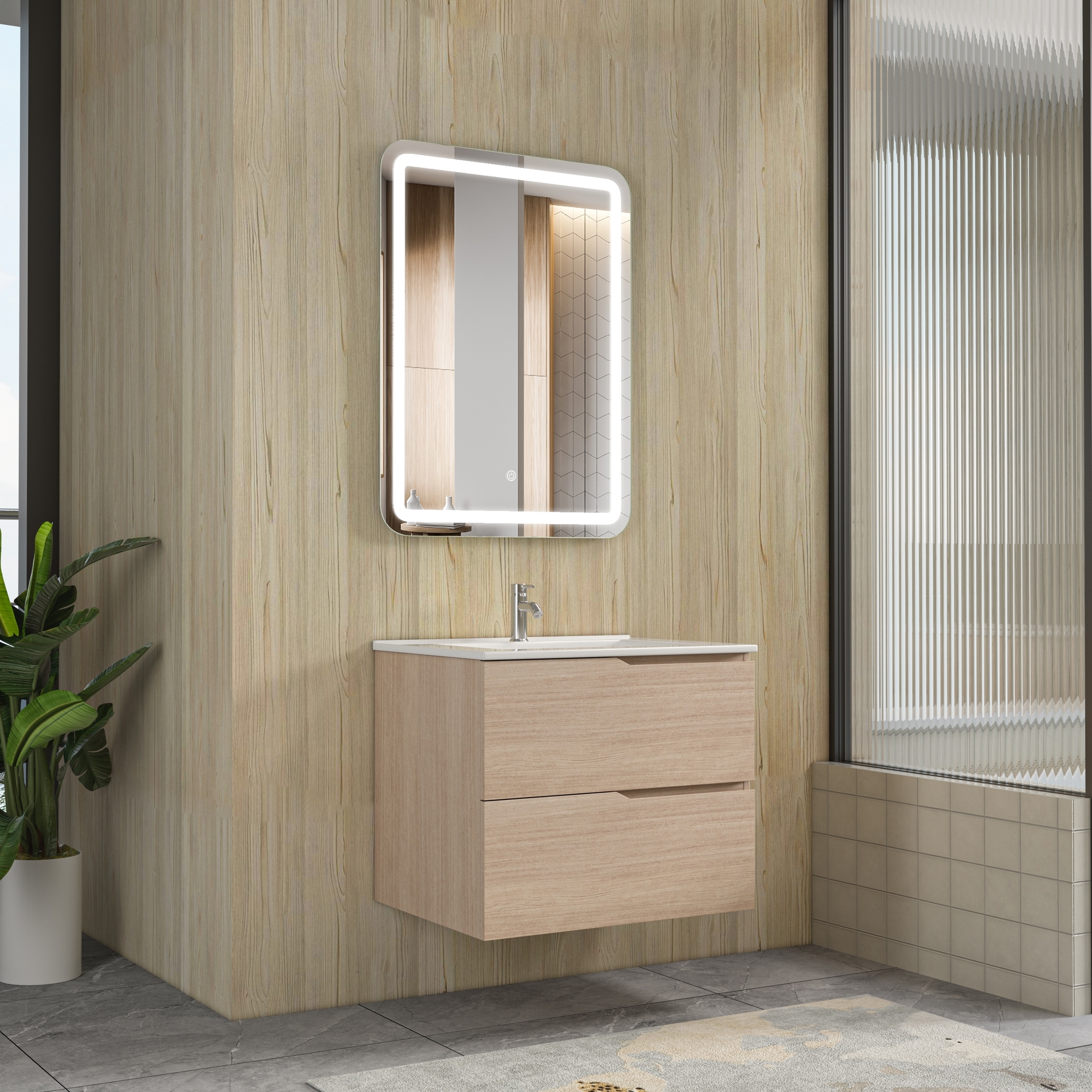 Badezimmerm�bel Oro - Helles Holz