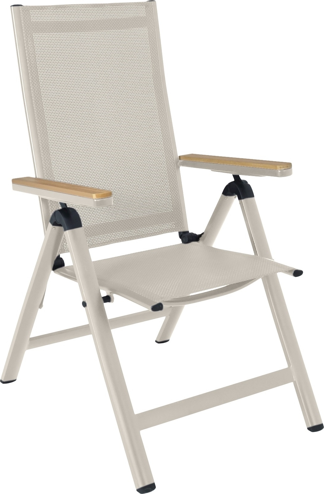 Svea positionsstol beige textilene med armstöd i ek-aintwood Svea positionsstol beige textilene med armstöd i ek-aintwood