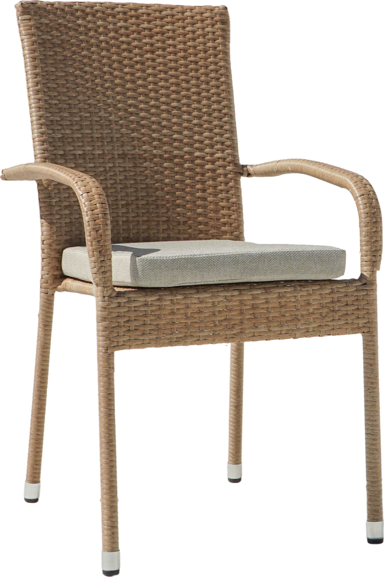 Majken stapelbar utestol med dyna - Naturfärgad konstrotting med beige sittdyna Majken stapelbar utestol med dyna - Naturfärgad konstrotting med beige sittdyna