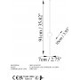 V�gglampa Glavo - Svart - 91 cm