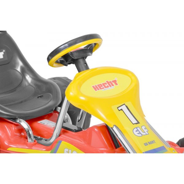 Trampbil - Röd och gul Trampbil - Röd och gul