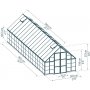 Canopia Balance Vxthus i Polykarbonat 28,7 m - Silver