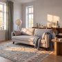 1 Kleines Schlafsofa Bella - Beige, 3-Sitzer, 210 cm breit, Stoff Neve 13 & Stützfüße