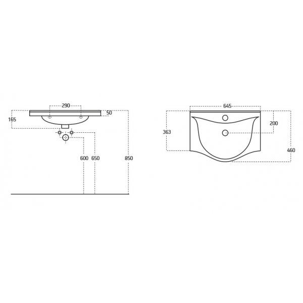 Badrumsmöbler Luna 65 - Beige med spegelskåp Badrumsmöbler Luna 65 - Beige med spegelskåp