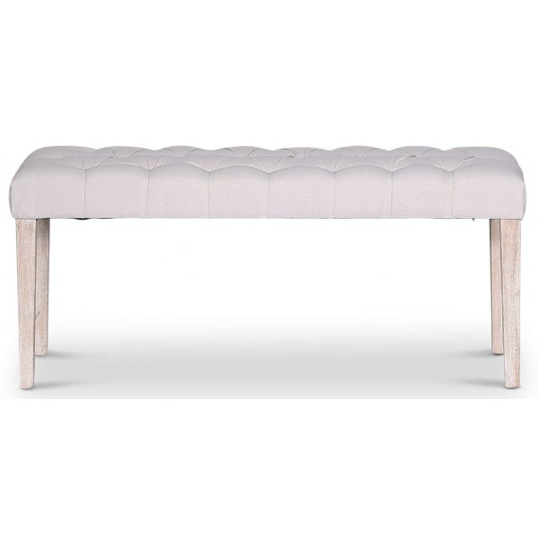 Cholet sittb�nk Bredd 110 cm - Antik finish / Linne