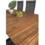 Salstad Matgrupp (200x100)  Svart/Natur - 6 Stolar