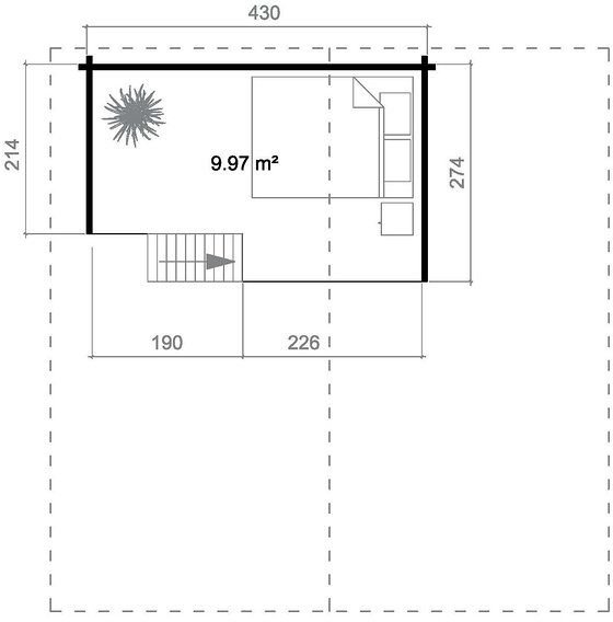 Fritidshus Helga - 36,5 m² Fritidshus Helga - 36,5 m²