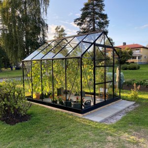 Växthus Neptunus 8 m² Gardeney - Härdat glas & aluminium + Växthustillbehör Växthus Neptunus 8 m² Gardeney - Härdat glas & aluminium + Växthustillbehör