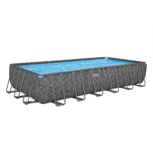 Bestway overjordisk pool 7,3x3,7m - 132cm dybde | Power Steel APX 365 (561KG)