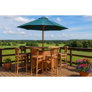 förlängningsbar matgrupp utomhus teak 97/180 cm trädgård + rengöringsspray för utemöbler