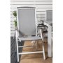 Ekens Matgrupp (160x90) - Vit/Gr - 6 Stolar
