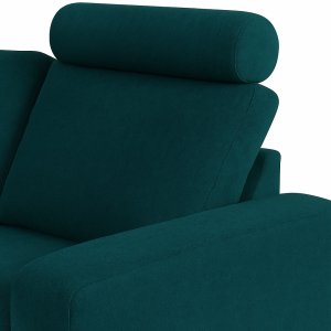 Nackkudde Elegia 50 cm - Petrolbl� sammet
