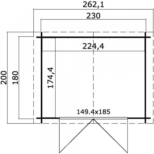Friggebod Freja - 4 m² Friggebod Freja - 4 m²