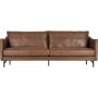 Vintage soffa 3-sits brun 223 cm