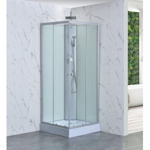 Duschkabin 90×90x205 cm | Vit glas & massagefunktion | Aether Duschkabin 90×90x205 cm | Vit glas & massagefunktion | Aether