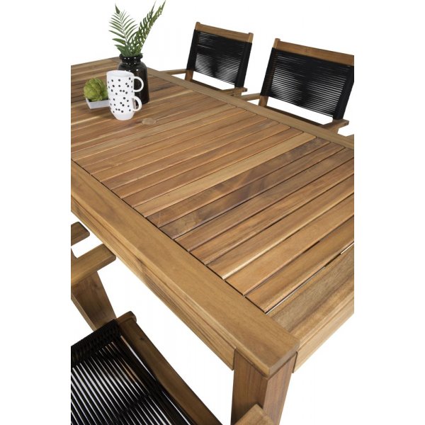 Pr�ssebo Matgrupp (200x90) - Natur - 6 Stolar