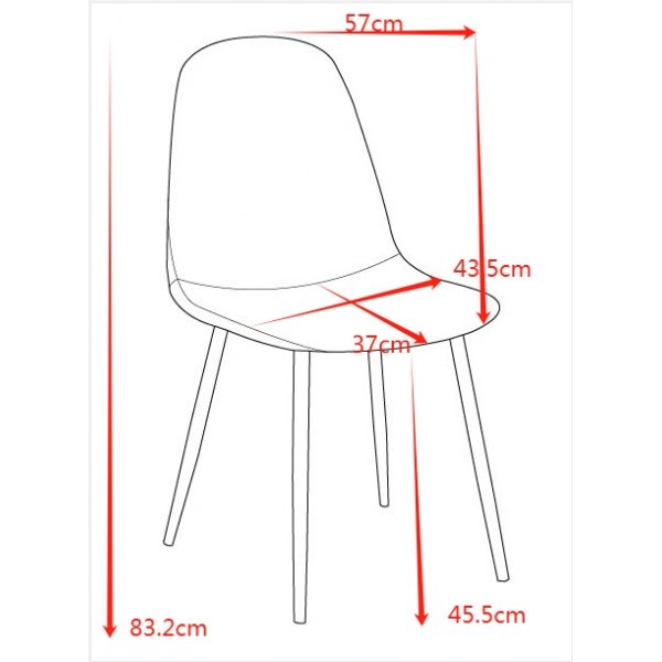 Stol vinr�d sammet - Carisma