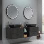 Badevrelsesmbler Luxern - Mrkt tr | 180 cm + 2.00 x Badevrelse krog