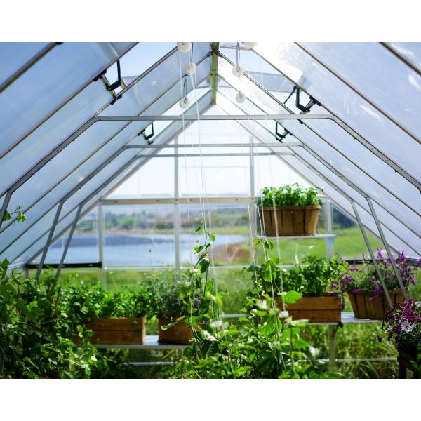 Canopia Balance Polycarbonat Drivhus 28,7 m² - Sølv Canopia Balance Polycarbonat Drivhus 28,7 m² - Sølv