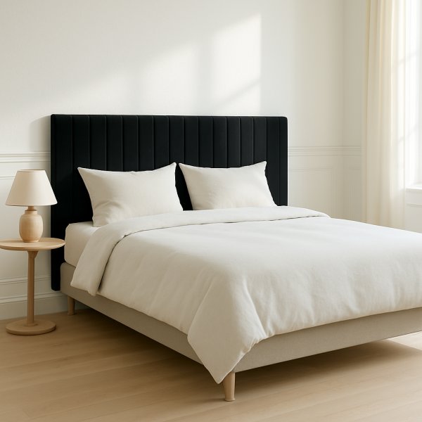 S�nggavel Equator 180 cm bred - Svart sammet