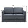 Bäddsoffa 2-sits 139 cm Mind - antracit Bäddsoffa 2-sits 139 cm Mind - antracit