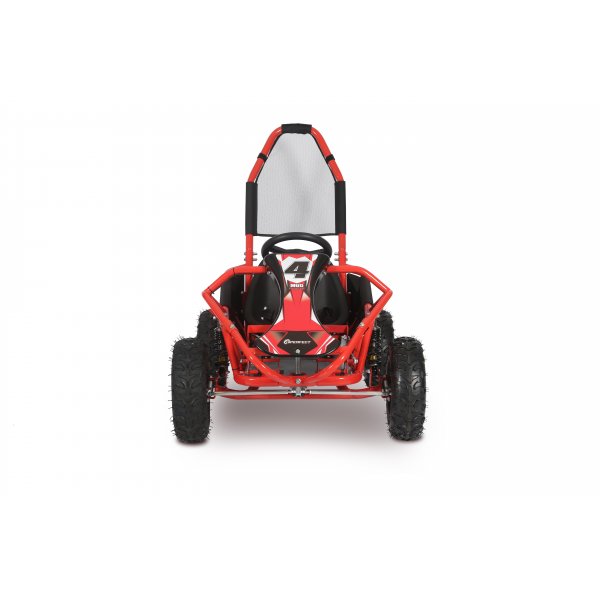 Minibuggy fyrhjuling barn 98CC bensin röd/svart Minibuggy fyrhjuling barn 98CC bensin röd/svart