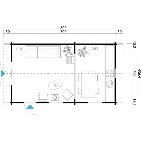 Fritidshus Marianne - 30,2 m² Fritidshus Marianne - 30,2 m²