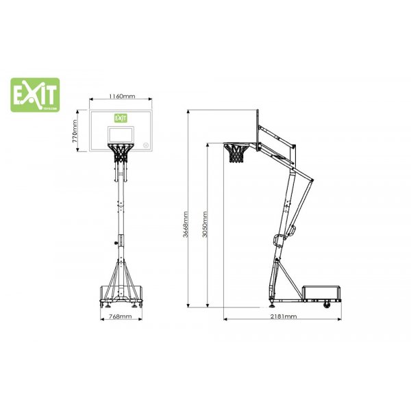 Basketstllning Galaxy - Flyttbar