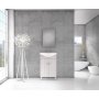 Mbelpaket Bright 55 vit med spegel