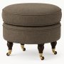 Howard Luxor Fotpall round - Brun