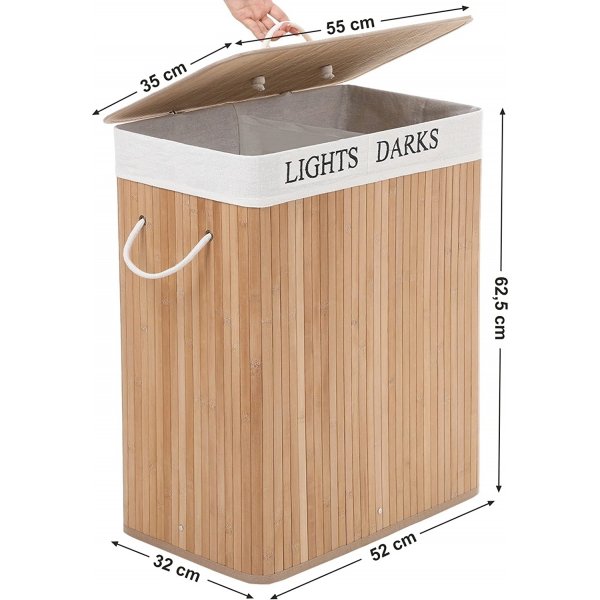 Carolin tv�ttkorg 100 l - Bambu
