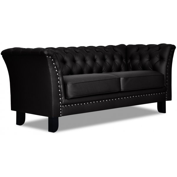 Chester Bridge 2-sits soffa - Svart PU