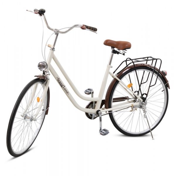 Damcykel Classic 26\\\" - Gräddvit & brun Damcykel Classic 26\\\" - Gräddvit & brun