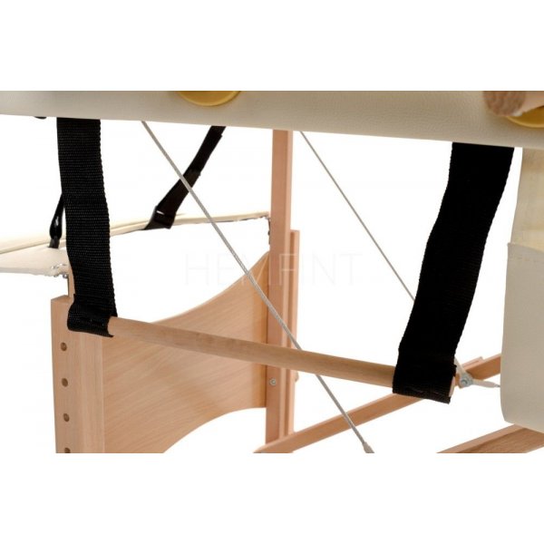 Massagebänk med träben - 4 zoner - Enfärgad Massagebänk med träben - 4 zoner - Enfärgad