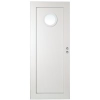 Skjutdörr Nyby - Massiv - 1-spegel - Runt glas Skjutdörr Nyby - Massiv - 1-spegel - Runt glas