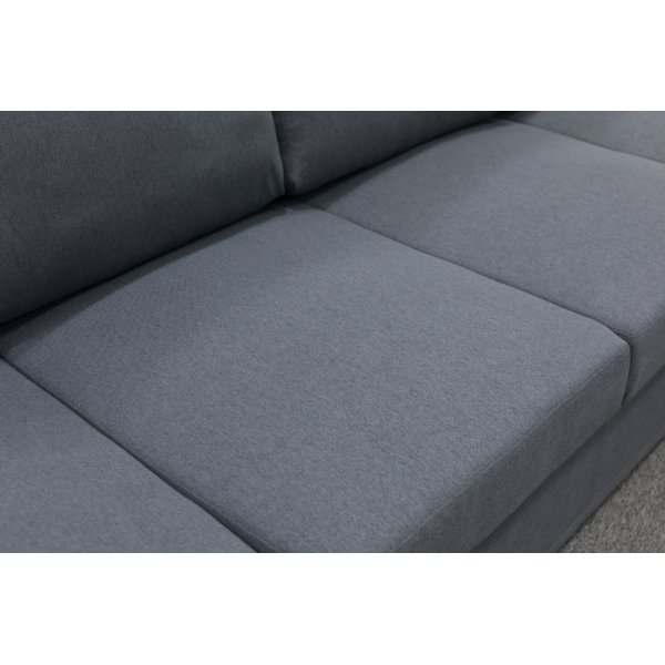U-soffa Solna v�ndbar - 367 cm - m�rkgr�