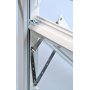 Vridfnster med bgpost - 3-glas - Tr - U-vrde: 1,1